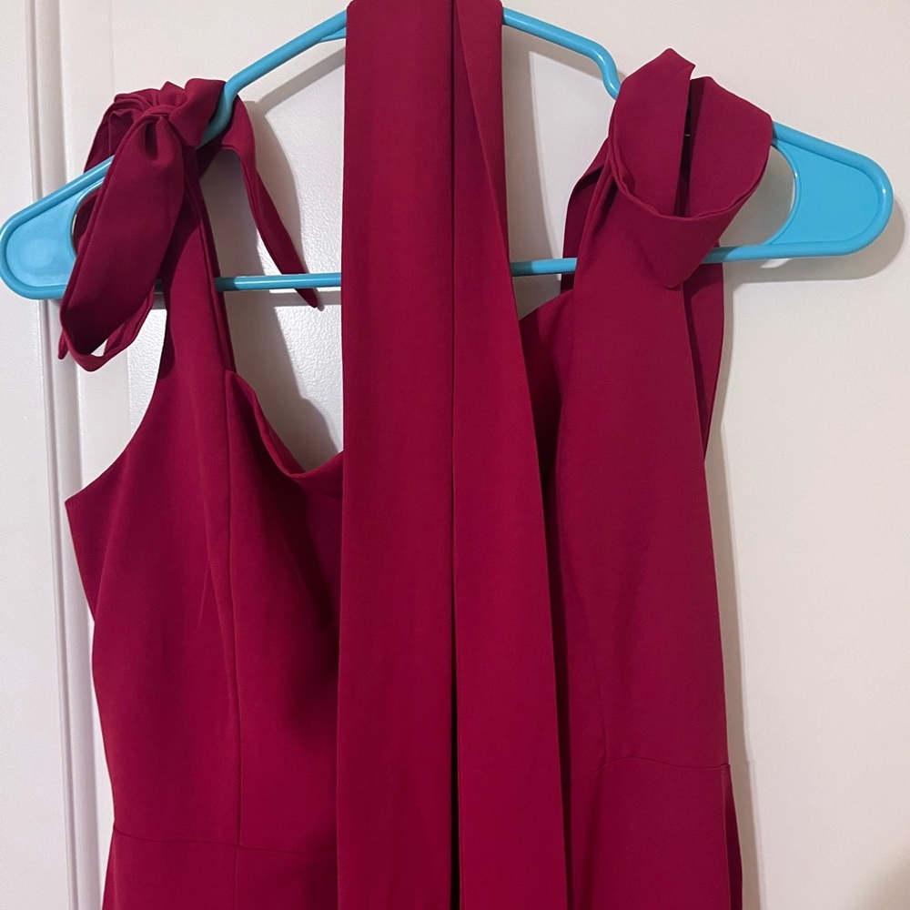 Bow Shoulder Pink Dress